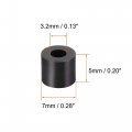 Uxcell Nylon Round Spacer Washer 3 2mm Id 7mm Od 5mm Height For M3 Screws Black 300pcs