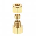 Uxcell Compression Tube Fitting G1 2 Female Thread X 12mm Od Straight Coupling Adapter Brass