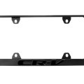 Crv License Plate Frame A Stealth Black Powder Coat Uv Resistant Stainless Metal Holder One Piece For 1997-2025 Cr-v Suv 3d 