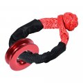3x Synthetic Soft Red Shackle 1 2 X 22 Inch Rugged Off Road Shackles 38 000 Lbs With Protective Sleeve Winch Snatch Recovery