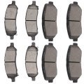 Ceramic Brakes Pads Quick Stop Front Rear Brake Pad Fit For 2013-2016 Dodge Dart