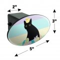 Easter Egg Black Cat Oval Tow Hitch Cover Trailer Plug Insert 2