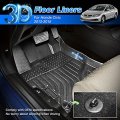 Cartist Custom Fit For Floor Mats Honda Civic 2012 2013 2014 2015 All Weather Waterproof Liners Front Rear Row Carpet