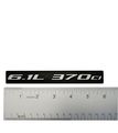 2x Pair Set 6 1l 370ci Silver On Black Highly Polished Real Aluminum Emblems Of 2