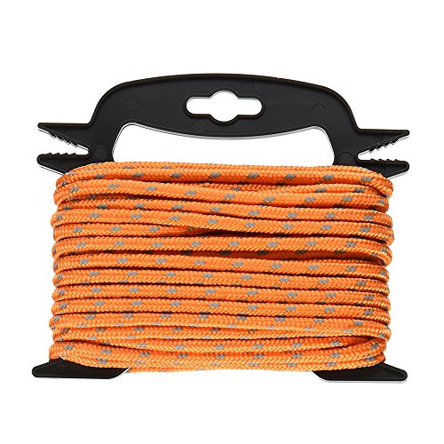 1 4 Neon Reflective Guyline Camping Tent Tarp Rope 50 Line Cord Paracord Guide