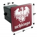 University Of Chicago Primary Logo Tow Trailer Hitch Cover Plug Insert 2