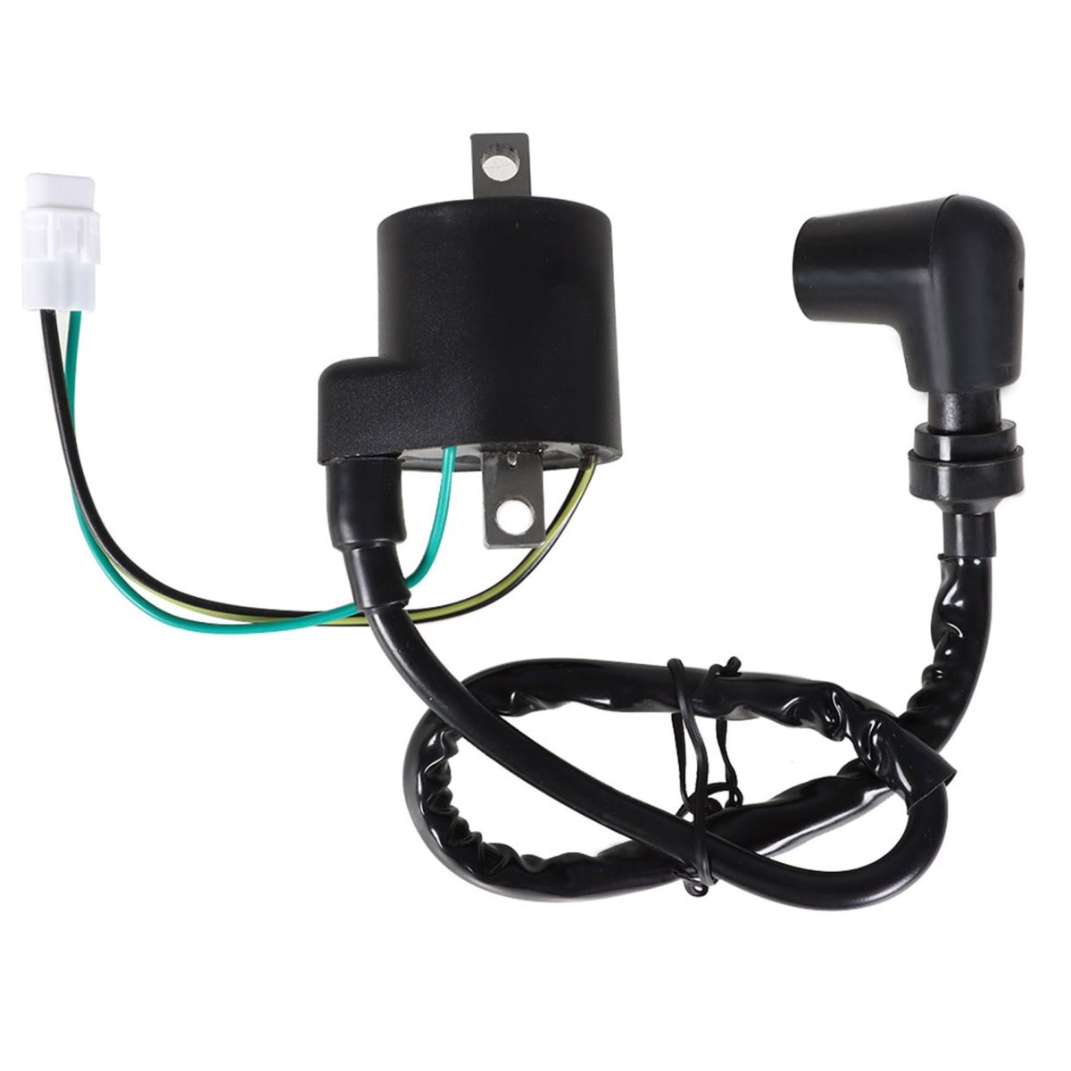 Black Ignition Coil Replacement For Rm250 1997 To 2008 Part Number 33410-36e00 33410-37f00 Bolt On Design With Housing