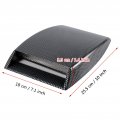 Bonnet Vent Covera Console Partsa Car Decorative Air Flow Intake Scoop Sticker Cover Hood Carbon Fiber Carbon