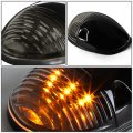 Led Cab Roof Top Center And Side Running Lights For 02-07 Silverado Sierra Gmt800 Smoked Yellow 3 Piece Set