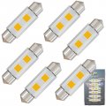 Wiseshine Festoon 6418 6411 Led Bulb 38mm 3watt C5ws Warm White 3000k Bulb De3425 De3423 6423 Dc 12v For Camper Rv Automotive