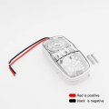 Ledvillage 4 Pcs Clear Lens Red Led Double Bubble Bullseye Trailer Marker Fender Lights 10 Diodes Universal For Truck Pickup