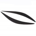 Headlight Eyebrow Pair Eyelid Headlamp Strip Trim Carbon Fiber Cover Fit For Infiniti Q50 2014a 2019