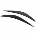 Headlight Eyebrow Pair Eyelid Headlamp Strip Trim Carbon Fiber Cover Fit For Infiniti Q50 2014a 2019