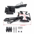 Httmt Mt252-009 Ttt004- Black Custom Led Turn Siganl Integrated Mirror Compatible With Kawasak Suzuk Yamah