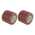2pcs 120x100x19mm 800 Grit Non-woven Polishing Burnishing Wheel Nylon Wire Drawing Abrasive Flap For Surface Treatment 