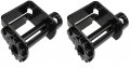 Standard Profile Sliding Winch For Double L Track Solid Steel Trailer Cargo Slider 2-pack 