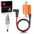 Ignition Coil Spark Plug For Yamaha Gas Golf Cart G2 G5 G8 G9 G11 G14 1985-1996 Oem J38-82310-20-00