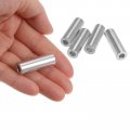 Uxcell 10pcs Aluminum Spacer 5mm Bore 10mm Od 30mm Length Screw Standoff Bushing Plain Finish Round For M5 Screws Bolts And