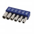 Uxcell M2 5 M3 M4 0 M5 Hex Socket Nut Driver Adapter Drill Bit 6 In 1 Set