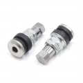 Uxcell 4pcs Bolt-in Aluminum Alloy Motorcycle Scooter Tubeless Wheel Tire Valve Stems W Dust Caps