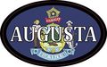 4in X 2 5in Oval Maine Flag Augusta Sticker By Stickertalk 