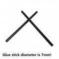 X Autohaux 20 Pcs 7mm 150mm Hot Glue Sticks Auto Body Paintless Dent Removal Repair Black For Car