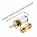 Uxcell Long Axis N20 Gear Notor Miniature Dc Motor 3v 16rpm Round Shaft Low Speed High Torque 3mm X 100mm