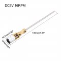 Uxcell Long Axis N20 Gear Notor Miniature Dc Motor 3v 16rpm Round Shaft Low Speed High Torque 3mm X 100mm