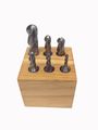 6 Piece M2 High Speed Steel Ball Nose End Mill Set 4 Flute 1 8 In To 2 Size Range With Wooden Storage Stand Model 8001-0007 