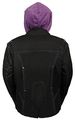 Nexgen Womens Doulon 1300 Nylon Twill Fleece Jacket Black Purple Xx-large