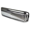 Auto Dynasty Chrome Housing Headlights Assembly Bundle With Front Bumper Vertical Style Grille Compatible Ford Super Duty F250