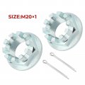 M Mati 2 Pcs Front Axle Nuts With Pins For Honda Rancher 420 Foreman 500 520 2014-up Rubicon 2015-up 90304-hm7-000