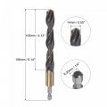 Uxcell High Speed Steel Hex Shank Twist Drill Bit 14mm Drilling Dia With 1 4 Inch 156mm Length