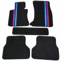 Floor Mats For Bmw E60 5 Series 2004-2009 Front Rear Factory M Color Stripe Car Carpets Carpet Liner By Ikon Motorsports 2005 