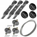 Caltric Deck Spindle Blade Belt Pulley Kit Compatible With John Deere La140 La145