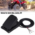 Atv Foot Pedal Electric Motorcycle Brake Black Plastic Accelerator Throttle Speed Control For Go Kart Bikes Scooters