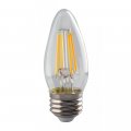 S8551 Led Light Bulb B11 Shape E26 Medium Base 4 Watts Clear Glass 2700 Kelvin Warm White 90 Cri Contemporary Style For Lamps 
