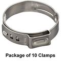 Oetiker 16700024 Stepless Ear Clamp One 7 Mm Band Width Id Range 17 8 Closed 21 Openpack Of 10 