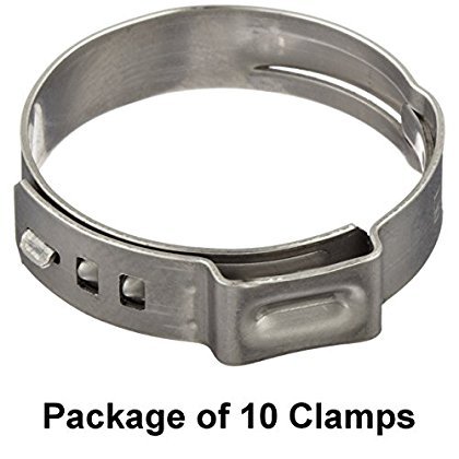 Oetiker 16700024 Stepless Ear Clamp One 7 Mm Band Width Id Range 17 8 Closed 21 Openpack Of 10