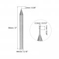 Uxcell Square Nose End Mill 0 3mm Solid Carbide Long Reach Cnc Router Bits 2 Flutes Milling Cutter With Extended Neck 2mm