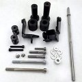 Httmt Mt221-001- Black Swingarm Spools Frame Slider Compatible With 99-07 Suzuki Hayabusa Gsx 1300r Gsxr1300