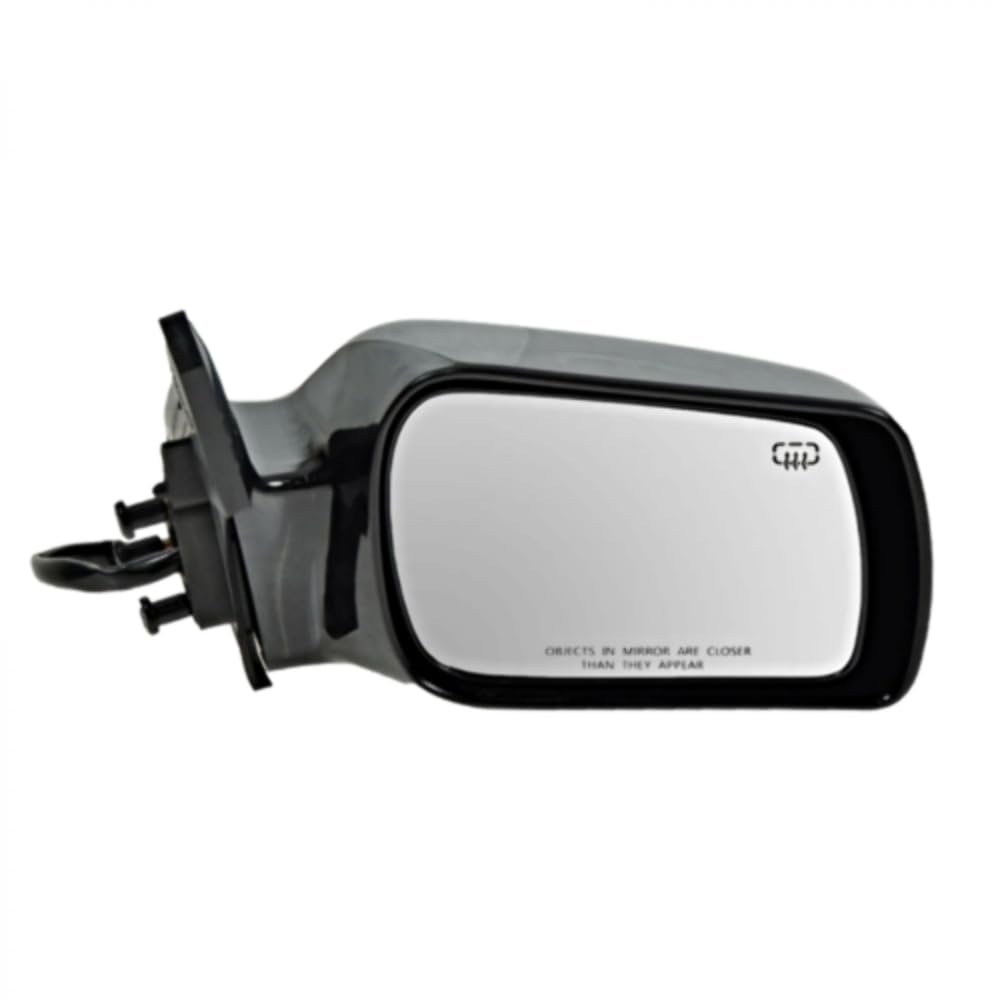 00-04 Toyota Avalon Right Passenger Mirror Power Non-painted Black W Heat Memory 10 Hole 9 Pin Connector