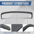 Auto Dynasty Gauge Cluster Instrument Dash Panel Bezel Trim Visor Compatible With Toyota Pickup 89-95 Textured Gray