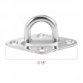 Uxcell 316 Stainless Steel 8mm Thick Ring Sail Shade Diamond Pad Eye Boat Rigging 4pcs