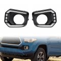 Astra Depot Compatible For 2016-2023 Toyota Tacoma 60w 3528 Smd Led Drl White Daytime Running Light Amber Turn Signal Lamps