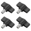 4 Pcs 1 8 Thumb Screw 304 Stainless Steel Threaded Knurled Thumbscrew Adjustable Tee Wing Grip Knobs Clamping Screws For Kinds 