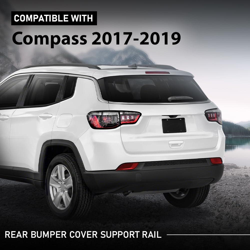 Rear Center Bumper Cover Support Rail Mount Bracket For Jeep Compass 2017 2019 Part Number 68244459ab 68244459aa Black Pp