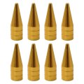 8 Pack Gold Long Spiked Wheel Tires Valve Stem Caps Metal Thread Kit For 1997-2016 Honda Cr-v