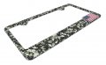 3d Modern American Flag Camo Metal License Plate Frame