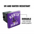 Hunter College Hawks Logo Tow Trailer Hitch Cover Plug Insert 2